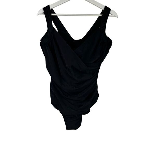 Miraclesuit 18W Black Slimming Swimsuit - Picture 2 of 6